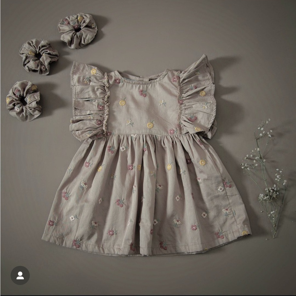 🍒 NEW Shirley Bredal Uniqua Dress with Cherries - size 3-4